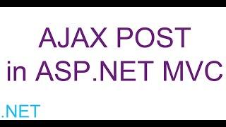 AJAX POST in ASP.NET MVC