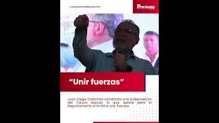 Juan Diego Castrillón candidato a la Gobernación del Cauca expuso lo que quiere para el Departamento