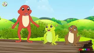 Five Little Freckled Frogs | MoozyTunes #frogs #fivelittlefrogs #counting #fun #crazyfrog #kidssong