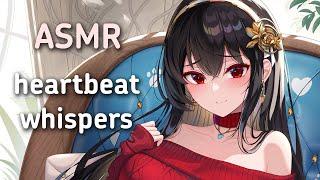 ASMR Giving you cuddles  (heartbeat, close up whispers, ear massage)