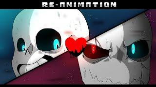 Glitchtale S1 EP#2 "Yet Darker" - Gaster vs Sans REANIMATED | ANIMATION