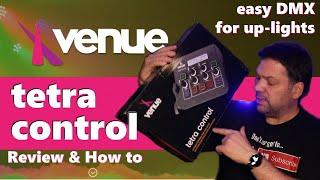 Tetra Control from Venue Lighting - DMX wash / uplight controller with foot-switch Review and Use