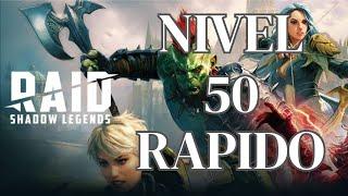 La Forma Mas Rapida de Alcanzar el Nivel 50 en Raid: Shadow Legends