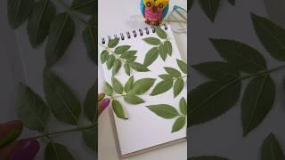 Leaf painting idea #painting #shorts #easypainting