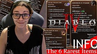 Diablo 4- Diablo Partner Reveals The 6 Rarest Items In Game- & Where 2 Find Them #diablopartner