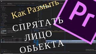 Как размыть спрятать Лицо Обьекта Предмет в Premiere Pro