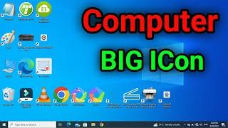 Computer me Icon Size Bada kaise kare | How to Increase Computer Icon Size