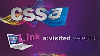 CSS for beginners 64:  visited link selector | ADD STYLES TO VISITED LINK