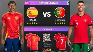 DLS25 | Spain vs Portugal | Nations League | Dream League Soccer 2025 Gameplay