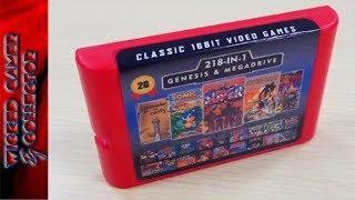 Sega Mega Drive - 218 in 1 - 2019 Retro Multi Game Cart | With Save Function !!