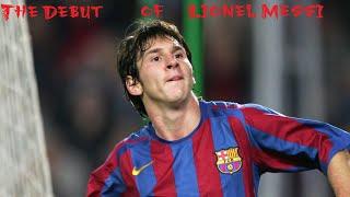 Lionel Messi. Debut. Дебютный гол за барселону, Леонеля месси