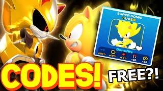 Sonic Speed Simulator ALL SUPER SONIC CODES! *SECRET*