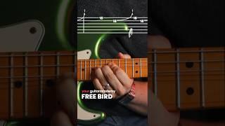 Free Bird Solo - Lynyrd Skynyrd #guitarlesson