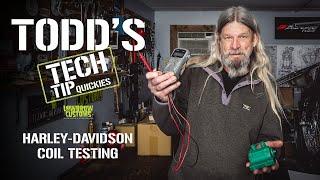 Todd's Tech Tip Quickies - Harley-Davidson Coil Testing - Motorcycle Electrical Troubleshooting