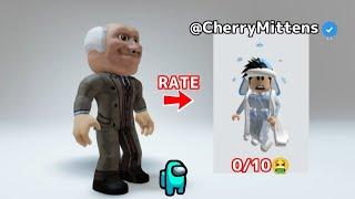 МОЙ ДЕДУШКА ОЦЕНИВАЕТ ВАШИ СКИНЫ В ROBLOX