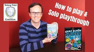 How to Play & Solo Playthrough - Ganz Schon Clever (That's Pretty Clever)