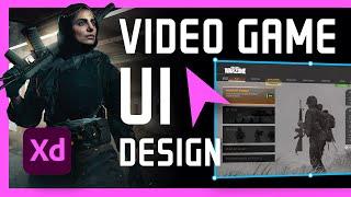 How-To Design Video Game UI in Adobe XD (Call of Duty Warzone)