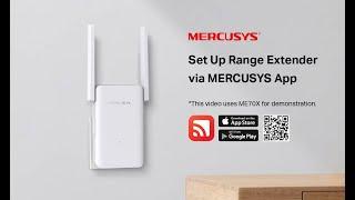 Set Up MERCUSYS Range Extender via App