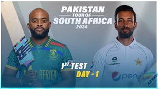  Live: Pakistan Vs South Africa Live - 1st Test, Day 1 | PAK Vs SA Live | Pakistan Live Match Today