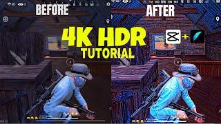 Freefire HDR Quality Tutorial By @BaxidoTV || How To Increase Freefire Video Quality 