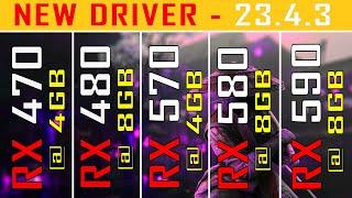 RX 470 vs RX 480 vs RX 570 vs RX 580 vs RX 590 || NEW DRIVER || PC GAMES TEST ||