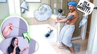 HILARIOUS Haunted Bathroom PRANK On My Boyfriend!