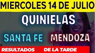 Resultados Quinielas Vespertinas de Santa Fe y Mendoza, Miércoles 14 de Julio