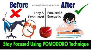 Stay Focused and Productive Using Pomodoro Technique #productivity #learning