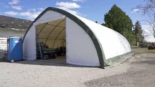 TMG-ST3040 30' x 40' Peak Ceiling Storage Shelter - Product Demo & Customer Spotlight