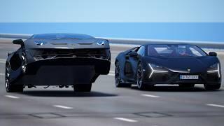 1,000KMH!!! Lamborghini Revuelto vs Lamborghini Aventador SVJ | DRAG & TRACK RACE