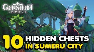 10 Hidden Treasure Chests In Sumeru City - Genshin Impact 3.0