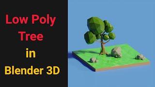 How to make 3d Tree in blender | Low Poly Tree | Beginner | Blender tutorial