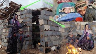 Snow storm and rescue by the magic hut: tricks of a nomadic lady and her sons for harsh winters️