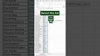 Count Unique Values in Excel Like a Pro!  | UNIQUE + COUNTIF ️Trick  #ExcelShorts