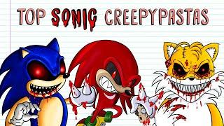 TOP SONIC Creepypastas (Tails Doll, Knuckles & Sonic.exe)  Draw My Life