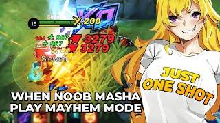 1,000,000 TOTAL DAMAGE WITH MASHA MAYHEM INSPIRE ONE SHOT BUILD | MAYHEM BEST MOMENT - MLBB