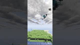 Пуск ракет с самолета в Minecraft