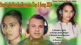 Stepha And Monika Ka Top 5 Traditional Song//New santhali video song 2024