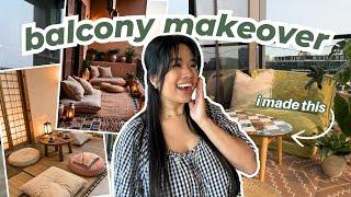GIVING MY SMALL BALCONY A BIG MAKEOVER! *making a dreamy outdoor oasis*