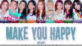 NiziU – 'MAKE YOU HAPPY' Lyrics [Color Coded_Kan_Rom_Eng]