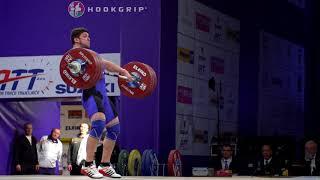 Mikhail Audzeyeu (105) - 173kg & 176kg Snatches @ 2017 European Championships