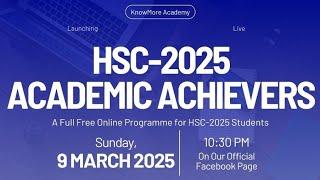 || "HSC-25 Academic Achievers" launching live ||#HSC #HSC25 #KnowMoreAcademy