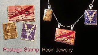 Resin Tutorial: Turn Postage Stamps into Jewelry with Brilliant Resin and the Doming Technique!