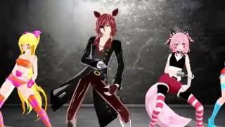 FNAF x MMD Foxy, Mangle, Toy Chica, Bonnie, Toy Bonnie-Gentleman