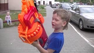 Нерф заСпинеры.  Брос Шоу Nerf МЕГА МАСТАДОН 8+