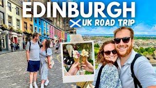 EDINBURGH VLOG! 󠁧󠁢󠁳󠁣󠁴󠁿 Food Markets, Shopping, Castle & Scotland Museums  UK Road Trip Vlog 3 