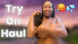 Ebony TRANSPARENT Ebony LINGERIE Try on Haul | Transparent Dress | See Through