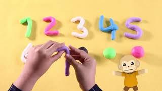 DIY Buat Nombor Guna Playdoh | Didi & Friends Lagu Kanak-Kanak