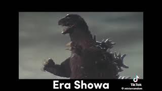 evolucion del rayo atomico de godzilla 1954-2024