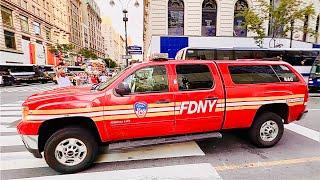 FDNY RAC MANAGER UNIT RESPONDING TO 2ND ALARM FIRE ON 6TH AVENUE IN GARNMET DISTRICT, MANHATTAN, NYC